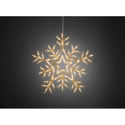 KONSTSMIDE Acryl-Schneeflocke Mit Leds, Fur Den Ausenbereich, 58 Cm New