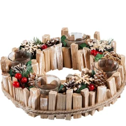 Käthe Wohlfahrt Adventskranz Mit Roten Beeren Und Zapfen Outlet
