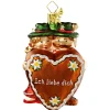 Poesie in Glas Bayerisches Paar Mit Herz New