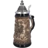 Käthe Wohlfahrt Bierkrug Mit Zinndeckel "Deutschland", Natur, 0,5L New