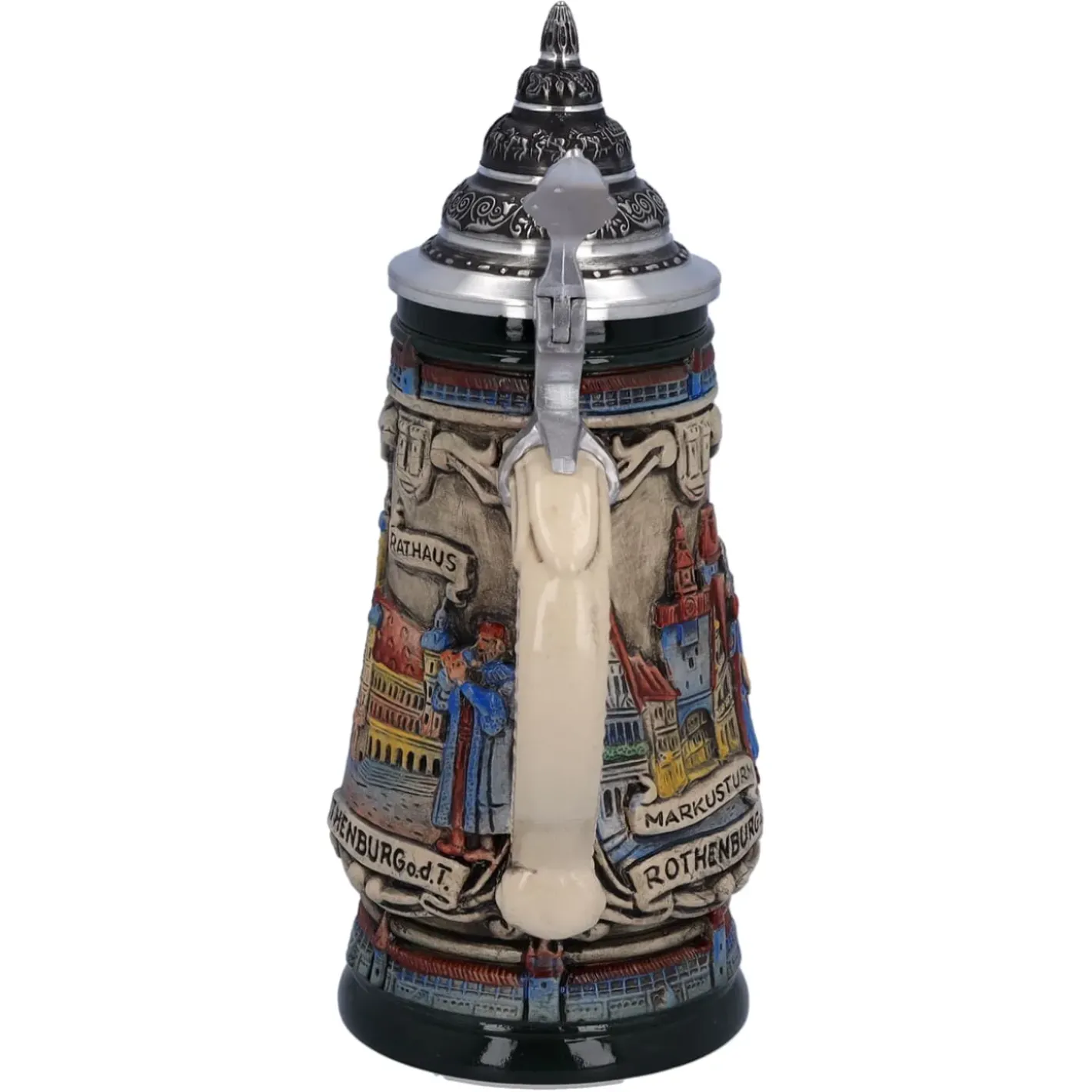 Käthe Wohlfahrt Bierkrug Mit Zinndeckel "Rothenburg Mit Ritter", 0,25L Online