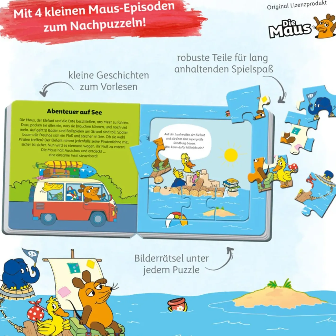 Trötsch Verlag Die Maus Puzzlebuch Quadratisch Best