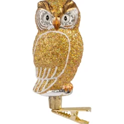 Poesie in Glas Eule Gold Mit Clip Best
