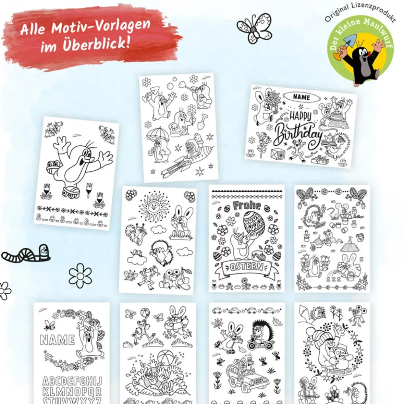 Trötsch Verlag Fensterbilder Kleiner Maulwurf New