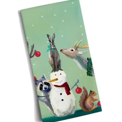 Käthe Wohlfahrt Geschirrtuch Schneemann Mit Waldtieren Discount