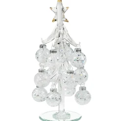 Käthe Wohlfahrt Glasbaum Mit Weisen Kugeln, 20Cm Outlet