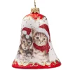 Käthe Wohlfahrt Glasglocke Weis Katzenweihnacht Sale