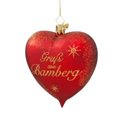 Poesie in Glas Glasherz "Grus Aus Bamberg" Hot