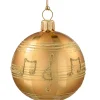 Käthe Wohlfahrt Glaskugel Gold Mit Noten, 8 Cm Hot