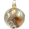 Käthe Wohlfahrt Glaskugel Gold Mit Verzierung, 6 Cm