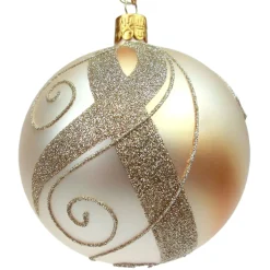 Käthe Wohlfahrt Glaskugel Gold Mit Verzierung, 8 Cm Outlet