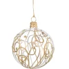 Käthe Wohlfahrt Glaskugel Klar Mit Goldschnorkeln, 7 Cm Sale