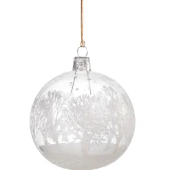 Käthe Wohlfahrt Glaskugel Klar Mit Verschneiten Baumen, 8 Cm Best