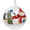 Käthe Wohlfahrt Glaskugel Klar Winterzeit, 12 Cm New