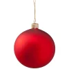 Käthe Wohlfahrt Glaskugel Matt Rot, 8 Cm Clearance