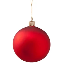 Käthe Wohlfahrt Glaskugel Matt Rot, 8 Cm Clearance