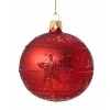 Käthe Wohlfahrt Glaskugel Rot "Frohe Weihnachten", 8 Cm Outlet