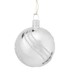 Käthe Wohlfahrt Glaskugel Silber Mit Glitterdekor, 6 Cm Clearance
