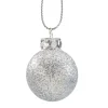 Käthe Wohlfahrt Glaskugel Silber Mit Glitzer, 3Cm Discount