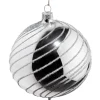 Käthe Wohlfahrt Glaskugel Silber Mit Silber Spiraldekor, 10 Cm Sale