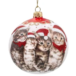 Käthe Wohlfahrt Glaskugel Weis Katzenweihnacht, 10 Cm Clearance