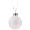 Käthe Wohlfahrt Glaskugel Weis Mit Silber Glimmer, 3 Cm Discount