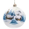 Käthe Wohlfahrt Glaskugel Weis Winterdorf, 10 Cm Best