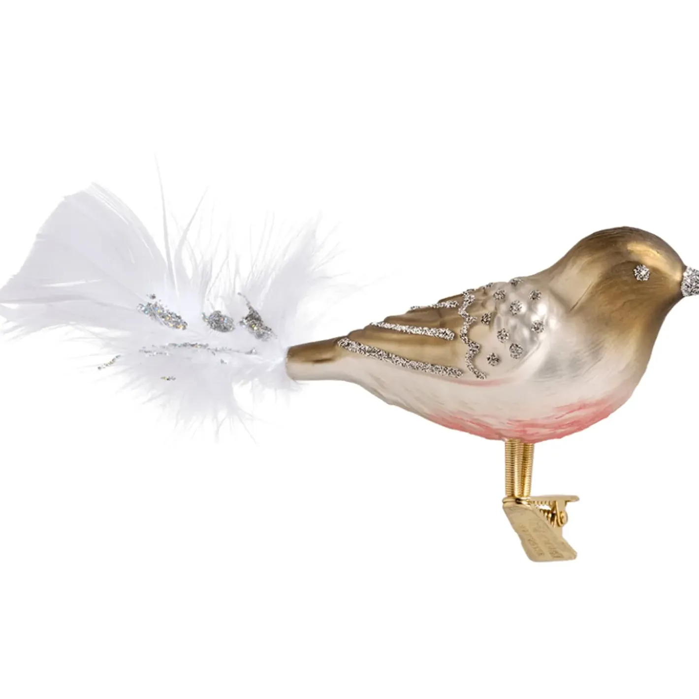 Poesie in Glas Glasvogel Braun-Silber Discount