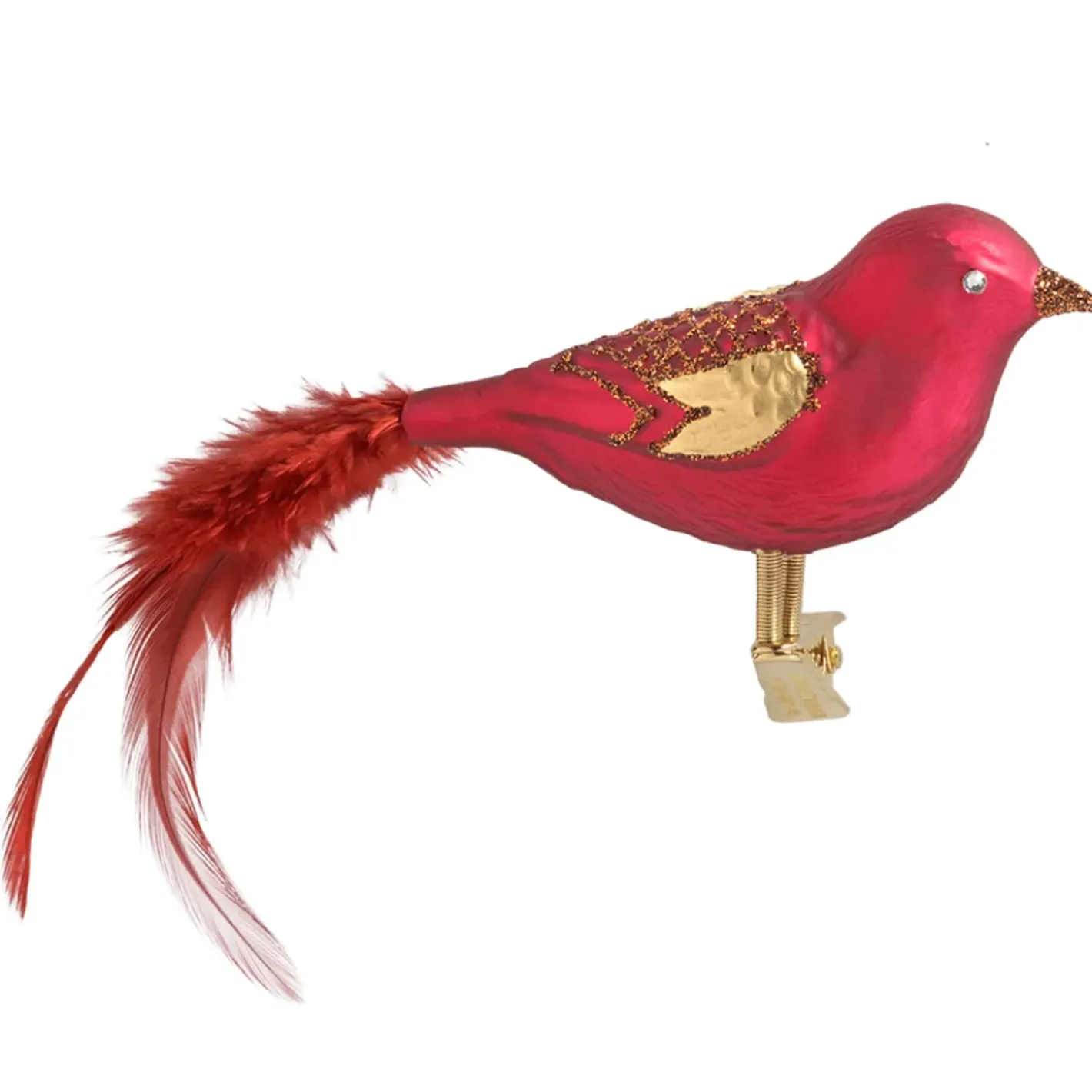 Poesie in Glas Glasvogel Rot-Kupfer Discount
