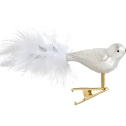 Poesie in Glas Glasvogel Weis-Silber Discount