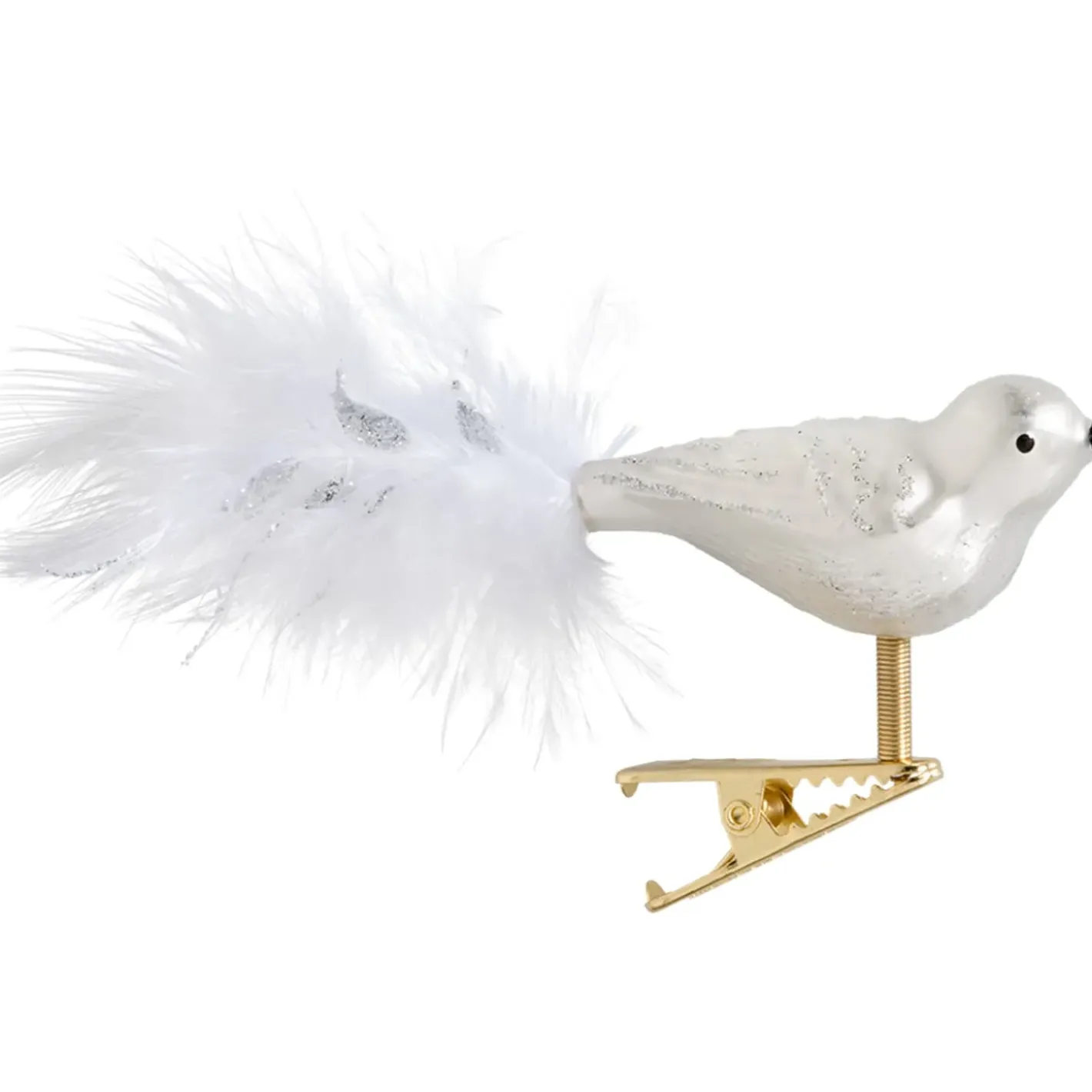 Poesie in Glas Glasvogel Weis-Silber Discount