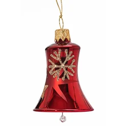 Käthe Wohlfahrt Glocke Rot Mit Goldenen Sternen Und Flocken Outlet