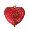 Poesie in Glas Herz "Frohes Fest"