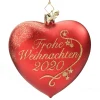 Poesie in Glas Herz "Frohe Weihnachten 2020" New
