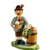 Käthes Original Holzknoddl "Bayer Mit Bierfass", Rauchermannchen Clearance
