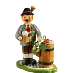 Käthes Original Holzknoddl "Bayer Mit Bierfass", Rauchermannchen Clearance
