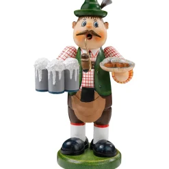 Käthes Original Holzknoddl "Bayrischer Gastwirt", Rauchermannchen Hot