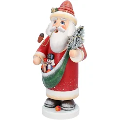 Käthes Original Holzknoddl "Nostalgischer Weihnachtsmann", Rauchermannchen