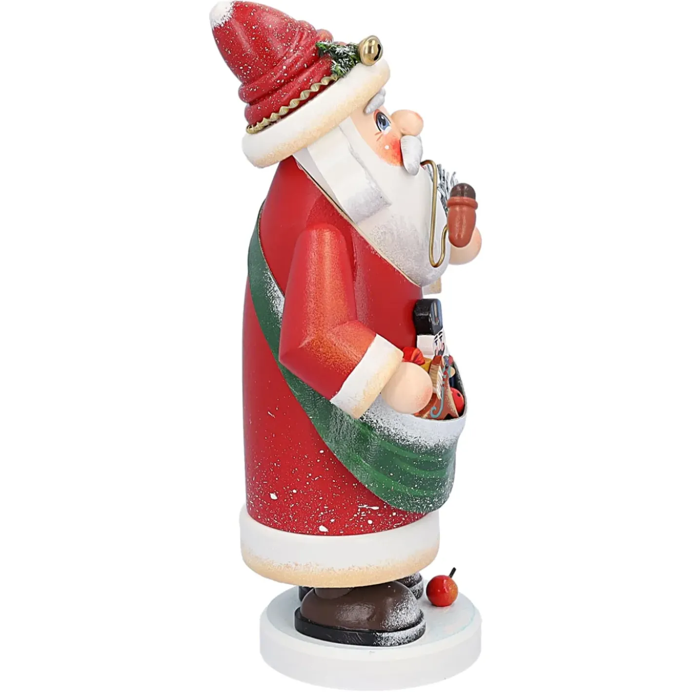 Käthes Original Holzknoddl "Nostalgischer Weihnachtsmann", Rauchermannchen