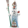 Käthes Original Holzknoddl Schneemann "Leise Rieselt Der Schnee", Rauchermannchen Clearance