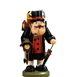 Käthes Original Holzknoddl "Schwarzwalder Uhrenhandler", Rauchermannchen Best