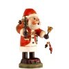 Käthes Original Holzknoddl "Weihnachtsmann Mit Glocke", Rauchermannchen Clearance