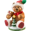 Käthes Original Holzknoddl "Weihnachtsteddy", Rauchermannchen Best