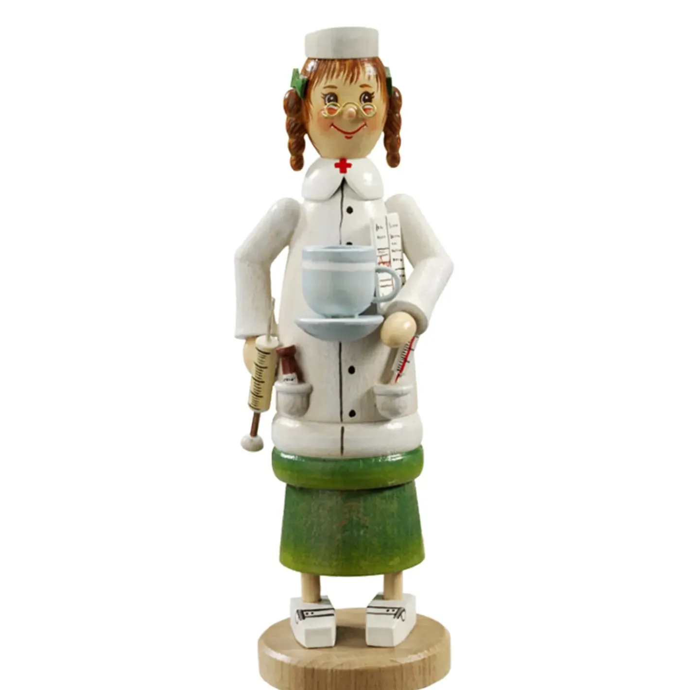 Käthes Original Holzmannl "Krankenschwester", Rauchermannchen Best