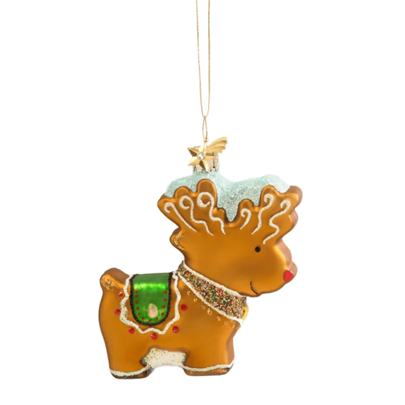 Poesie in Glas Lebkuchen-Rentier Clearance