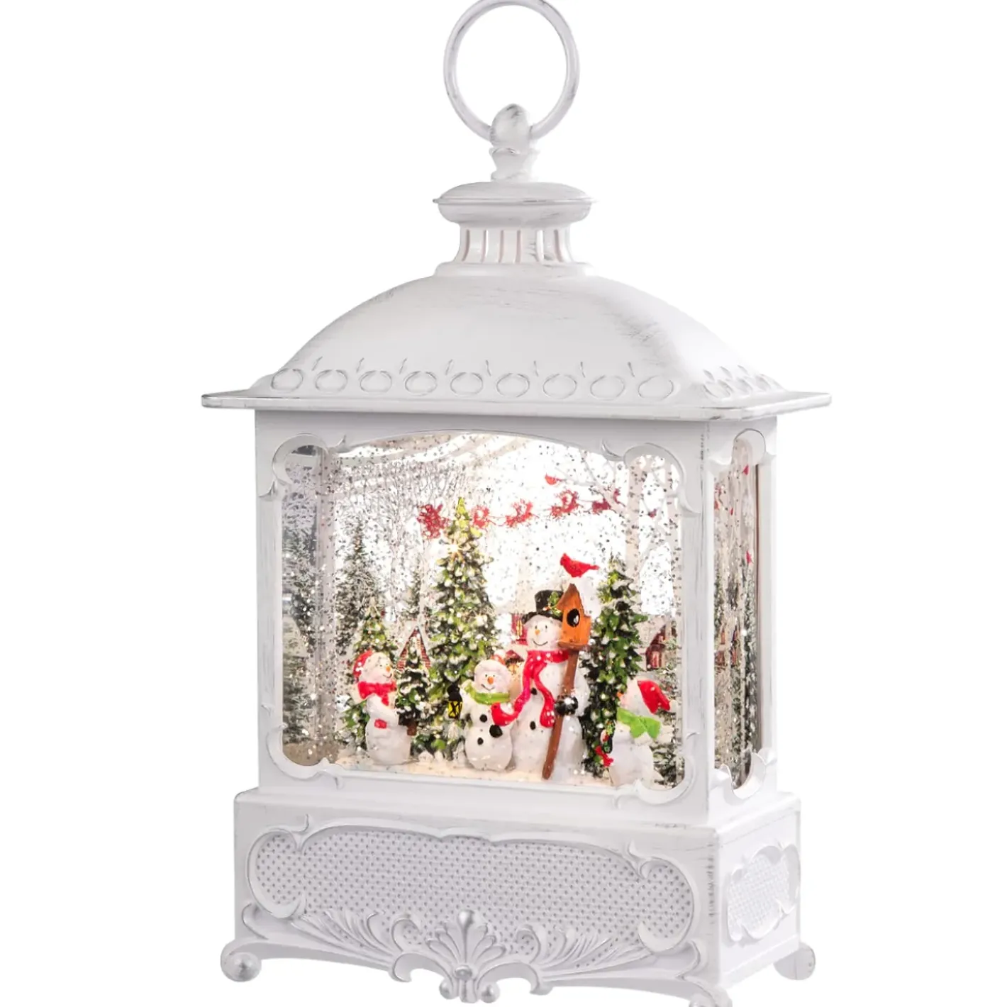 KONSTSMIDE Led Schneelaterne "Frohliche Schneemanner", 30 Cm