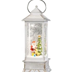 KONSTSMIDE Led Schneelaterne "Weihnachtsmann Mit Hund", 27,5Cm Discount