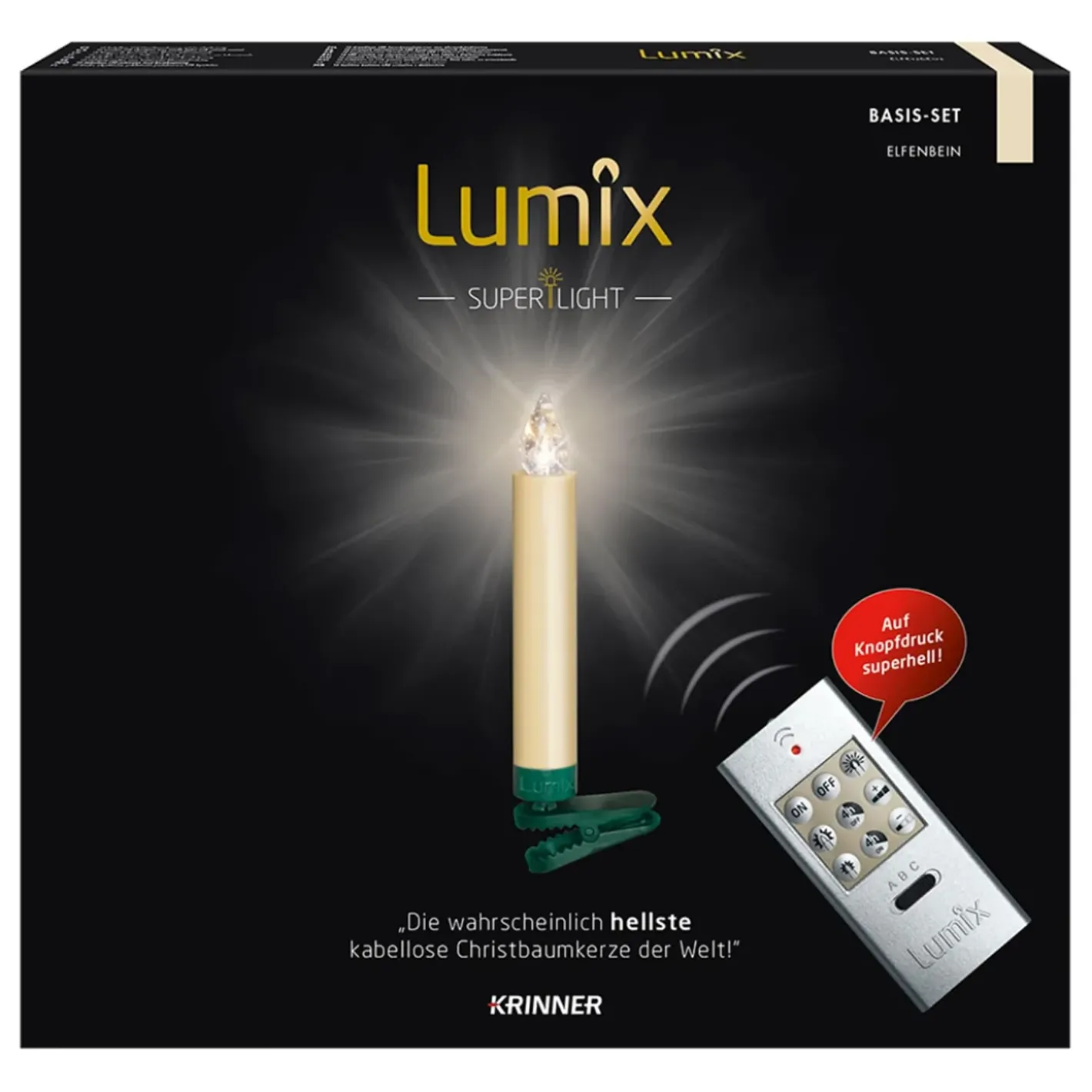 Krinner Lumix Superlight 10 Kerzen Basis Set In Elfenbein Sale