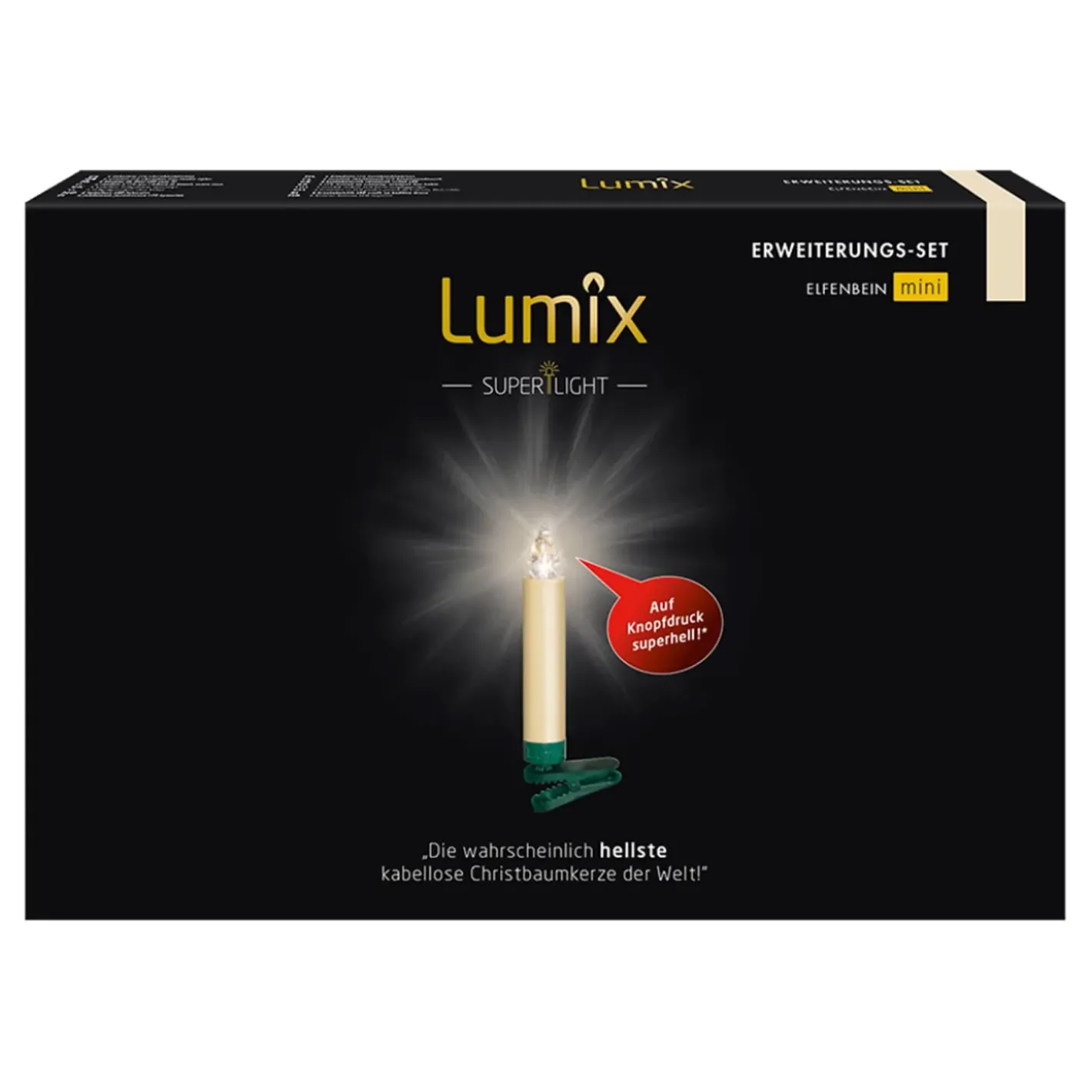 Krinner Lumix Superlight 6 Mini Kerzen Erweiterungsset In Elfenbein Discount