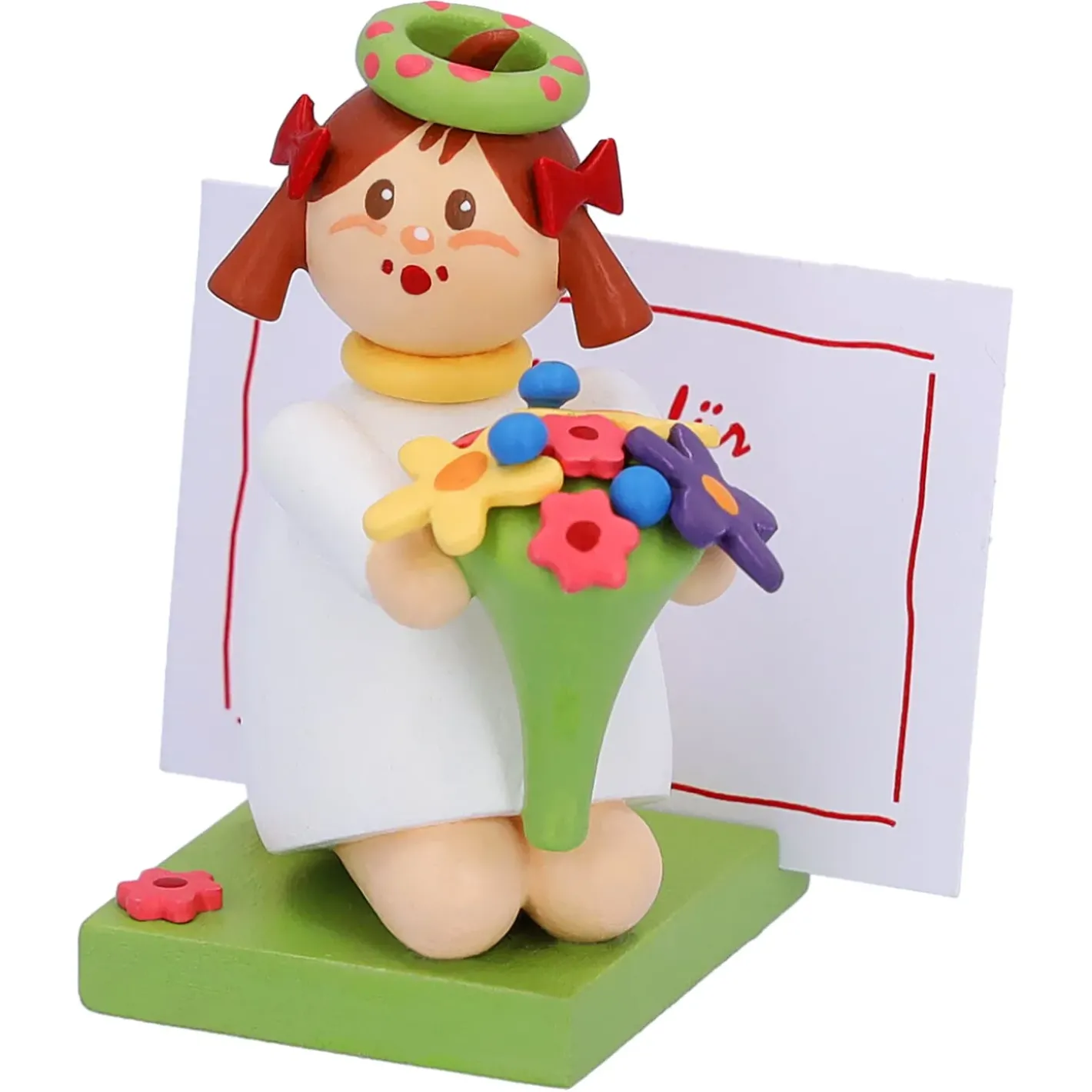 Käthes Original Madchen Mit Blumen "Viele Gruse" Hot